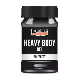 Pentart gélpaszta (heavy-body) sűrű fényes 100ml fekete