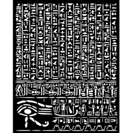 Stamperia vastag stencil 20x25cm - KSTD163 Fortune Egypt