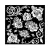 Stamperia vastag stencil 18x18cm - KSTDQ104 Shabby Rose rose pattern