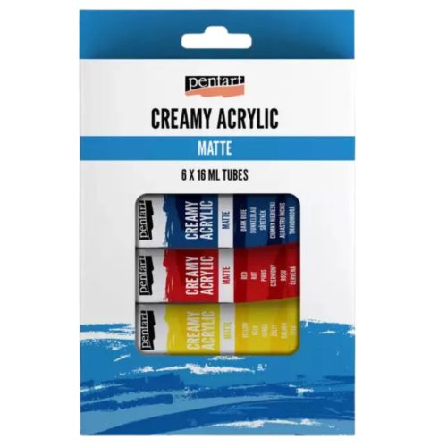 Pentart krémes akrilfesték szett 6x16ml