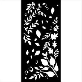   Stamperia vastag stencil 12x25cm - KSTDL108 Create Happiness Dewdrops big leaves