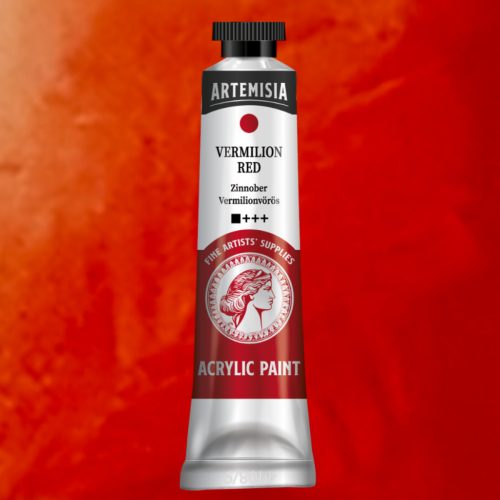 Művész akrilfesték 40ml vermilionvörös - Artemisia