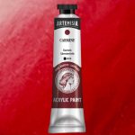 Művész akrilfesték 40ml kárminvörös - Artemisia
