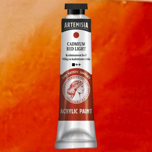 Művész akrilfesték 40ml világos kadmiumvörös - Artemisia