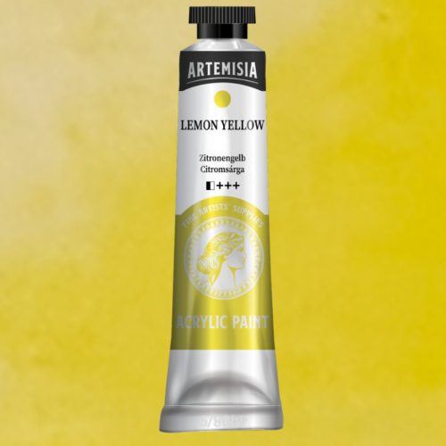Művész akrilfesték 40ml citromsárga - Artemisia