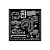 Stamperia vastag stencil 12x12cm - KSTDS01 Art of Travelling stamps