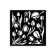 Stamperia vastag stencil 12x12cm - KSTDS02 Art of Travelling tulips