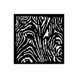   Stamperia vastag stencil 12x12cm - KSTDS29 Hidden Grove wood pattern