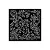 Stamperia vastag stencil 12x12cm - KSTDS33 House of Roses brench pattern