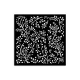 Stamperia vastag stencil 12x12cm - KSTDS33 House of Roses brench pattern