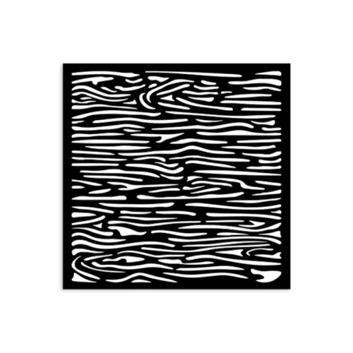 Stamperia vastag stencil 12x12cm - KSTDS46 Silent Sea wood pattern