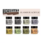 Glamour metál akrilfesték 100ml arany