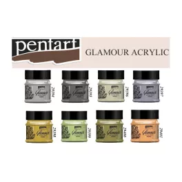 Glamour metál akrilfesték 100ml arany