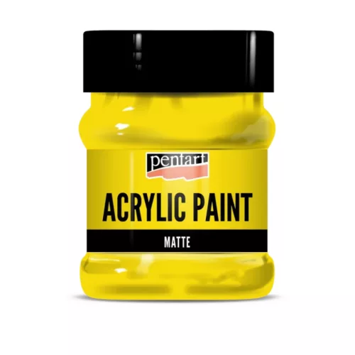 Pentart matt akrilfesték 230 ml sárga