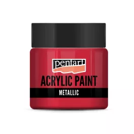 Pentart metál akrilfesték 50ml piros