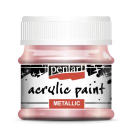 Pentart metál akrilfesték 50 ml rózsaszín