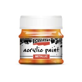 Pentart metál akrilfesték 50 ml narancs