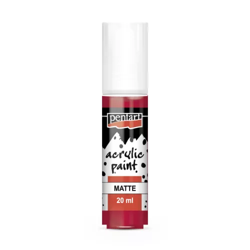 Pentart matt akrilfesték 20 ml kárminpiros
