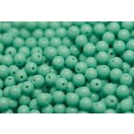 Préselt golyó 4mm, türkiz, 45 db