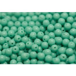 Préselt golyó 4mm, türkiz, 45 db