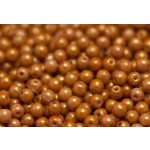 Préselt golyó 4mm, arany lüszteres piros, 45 db