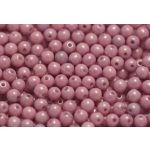 Préselt golyó 4mm, pink, 45 db