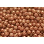 Préselt golyó 4mm, lüszteres barack, 45 db