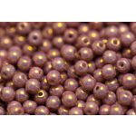 Préselt golyó 4mm, mályva lüszter, 45 db