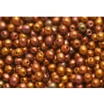 Préselt golyó 4mm, irrizáló meleg bronz, 45 db