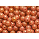 Préselt golyó 6mm, antik piros lüszter, 30 db