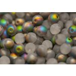 Préselt golyó 6mm, matt kristály AB, 30 db