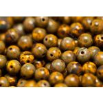 Préselt golyó 6mm, sárga picasso, 30 db