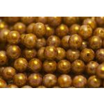 Préselt golyó 6mm, lila-gold luster, 30 db