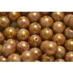 Préselt golyó 8mm, lila gold luster, 22 db