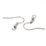 Bogyós fülbevalóalap 10db, antikezüst színben, kadmium-, nikkel-, és ólommentes