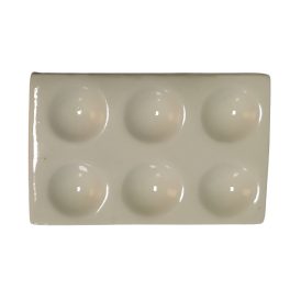   Paletta porcelánból akvarell szilkéhez (6db-os) méret: 9x5.5x1cm