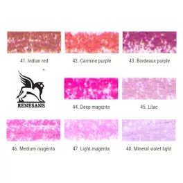 Finom pasztellkréta - Renesans 43. Bordeaux purple