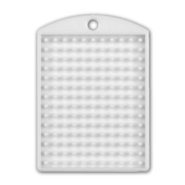 Pixel kulcstartó alaplap -  tömör fehér színű