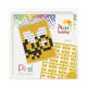 Pixel kulcstartó szett (Pixel kulcstartó alaplap + 3 szín) méhecske