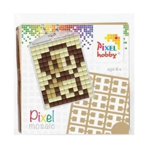 Pixel kulcstartó szett (Pixel kulcstartó alaplap + 3 szín) kutyus