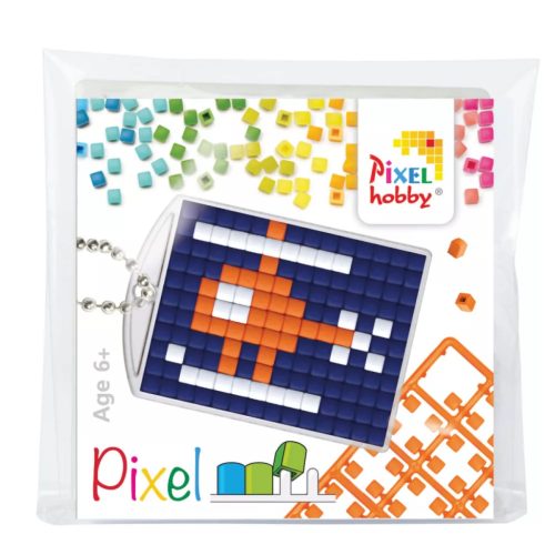 Pixel kulcstartó szett (Pixel kulcstartó alaplap + 3 szín) helikopter