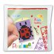 Pixel kulcstartó szett (színes Pixel kulcstartó alaplap + 3 szín) katicabogár