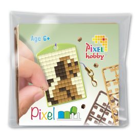   Pixel kulcstartó szett (színes Pixel kulcstartó alaplap + 3 szín) Kutyus