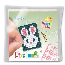   Pixel kulcstartó szett (színes Pixel kulcstartó alaplap + 3 szín) új Nyuszi