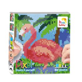 Pixel szett 4 alaplapos - Flamingó