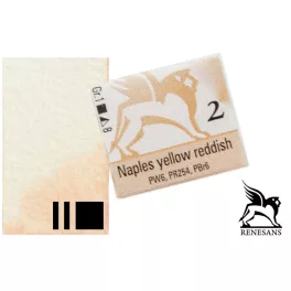 Renesans akvarell szilke 1.5ml, Naples yellow reddish