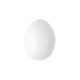 Műanyag tojás, 6 cm, fehér