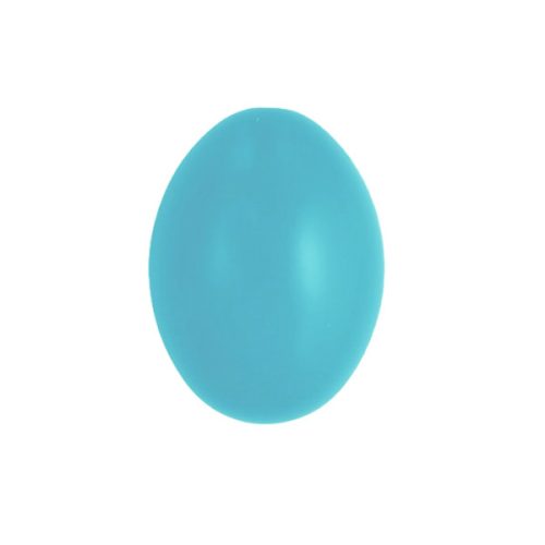 Műanyag tojás, 6 cm, világoskék