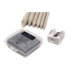 Cretacolor pasztell ceruza készlet, pasztell tömbökkel monopol radírral, papírceruzával, hegyezővel és fixatívval