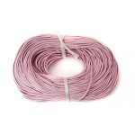 Marhabőr szál, kerekített, pink, 2mm